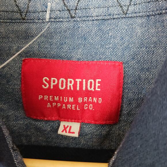 Sportiqe SZ XL Samuel Adams Boston Tap Room Plaid Flannel Button Down Shirt NWT - Picture 5 of 8